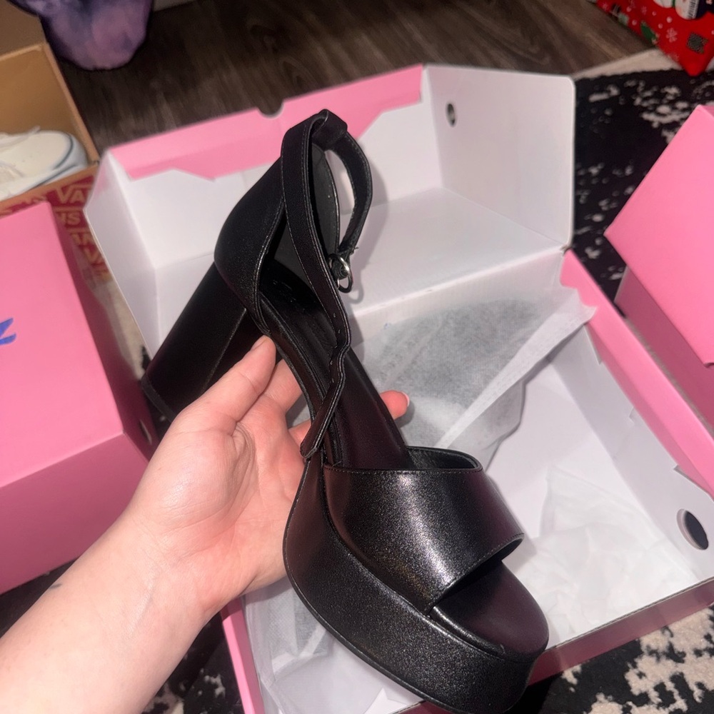 Dolls Kill Black Platform Sandals